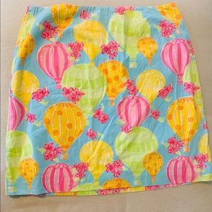 EUC Lilly white tag hot air balloon skirt